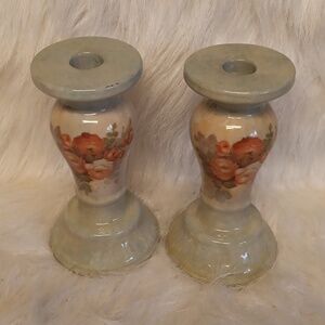 ROSE CANDLE HOLDERS